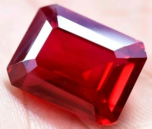 22.10 Ct Natural Blood Red Ruby Mozambique GGL Certified AAA+ Treated Gemstone - Picture 1 of 6