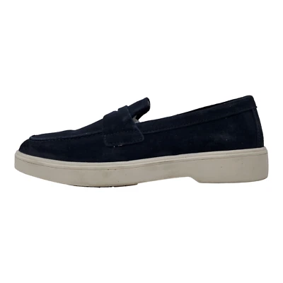Franco Fortini Conner Men's Slip-On Moc Toe Suede Loafer, Navy, 8 Medium US Foto 1 de 4
