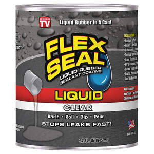 FLEX SEAL LFSCLRR32 Leak Sealer,32 oz,Rubber Base,Clear