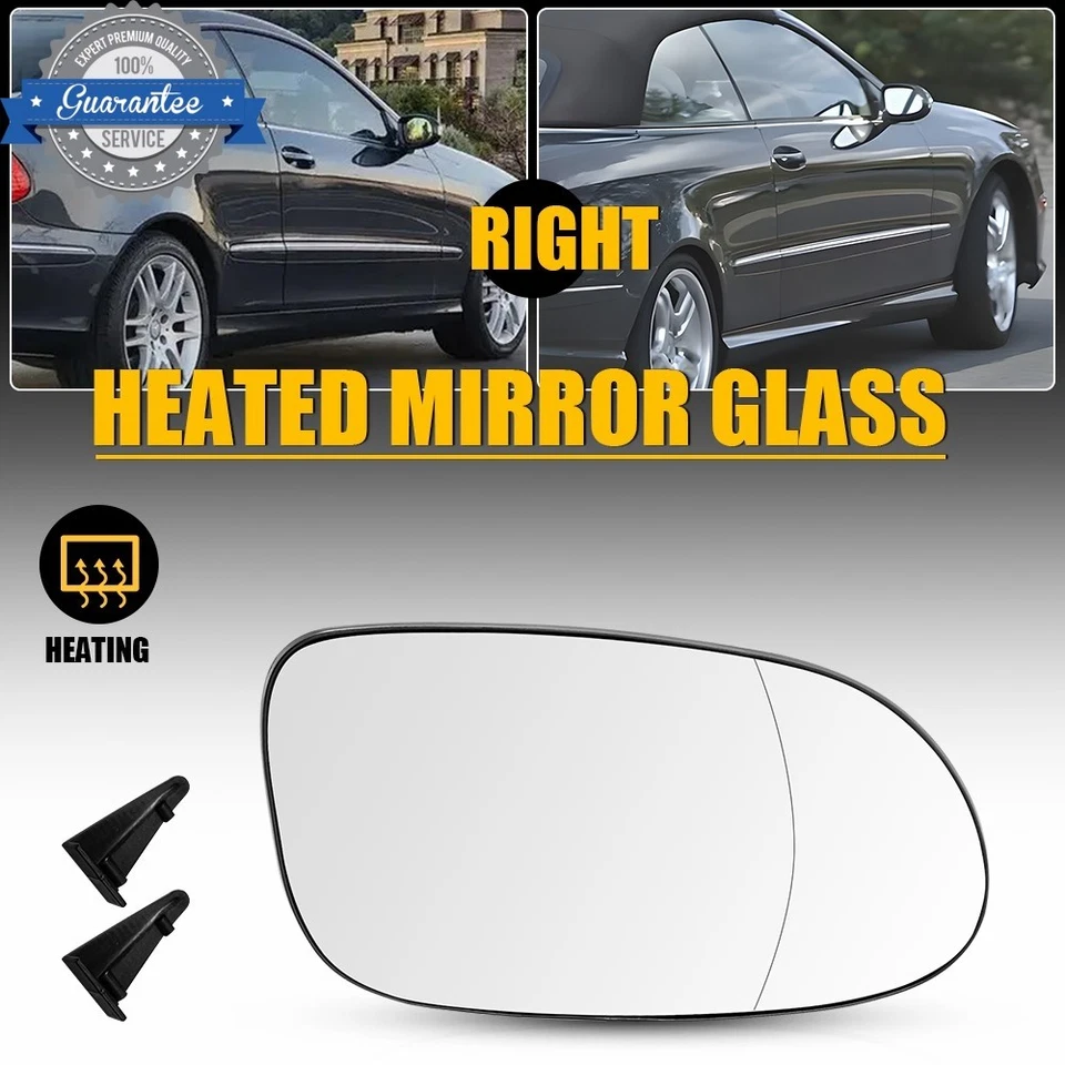Espejo retrovisor lateral derecho vidrio térmico para Mercedes Benz CLK320 CLK350 CLK500 CLK63 AMG Foto 1 de 4