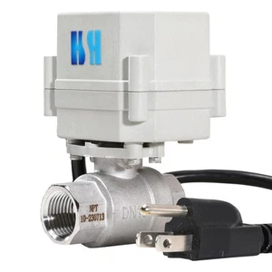 HSH-Flo 1/2" DN15 110-230VAC Acciaio Inox Normalmente Chiuso 304/CF8 Motorizza... - Foto 1 di 9