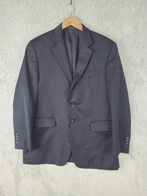 Lauren Ralph Lauren Blazer Mens 40S Navy 100% Wool Two Button Jacket - Image 1 of 4
