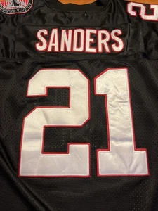 Atlanta Falcons Deion Sanders 1990 Throwback Mitchell & Ness Trikot L schwarz genäht - Bild 1 von 19