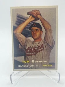 1957 TOPPS TOM GORMAN #87 KANSAS CITY A'S VINTAGE SET BREAK - Picture 1 of 2