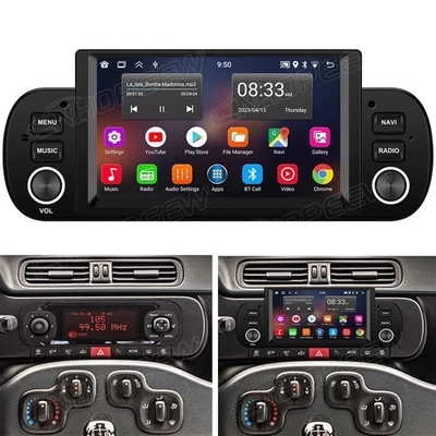 Für Fiat Panda 312 2012-2024 Android 15 Autoradio GPS NAVI Wifi Bluetooth FM RDS - Bild 1 von 4