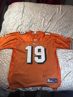 Camiseta de fútbol americano NFL Miami Dolphins Brandon Marshall NFL talla grande auténtica Foto 1 de 4