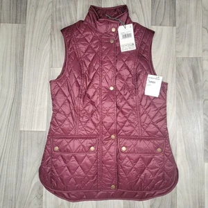 Barbour Weste Damen Größe 6 (UK10) Otterburn Gilet Cabernet Rot Stepp Neu mit Etikett - Bild 1 von 18
