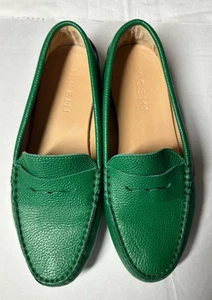 M Gemi Italy Slipper Pebble Leder Schuh Grün Größe 38,5 EU (8 US) - Bild 1 von 10