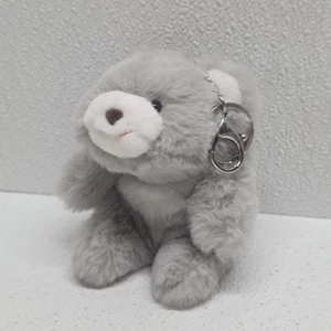 Snuffles Gray Teddy Bear Super Soft 5" Plush Keychain Stuffed Animal - Picture 1 of 14