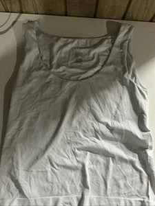 XXL White Tank Top With Double Lining Built In - Picture 1 of 3