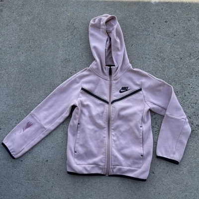 Chaqueta con Capucha Nike Unisex Tech Fleece Rosa Niños Talla 6X Cremallera Foto 1 de 4