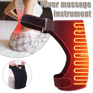 Heating Hip Wrap Brace 3 Heating Modes Adjustable Belt Pain Relief Thigh US - Picture 1 of 15