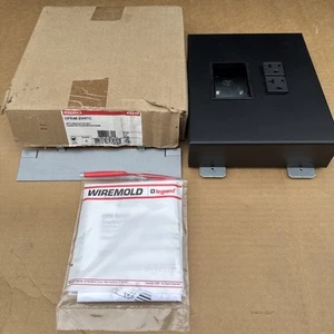 Legrand Wiremold Model OFR48-2MRTC  OFR 2-Gang Box Black - Picture 1 of 10