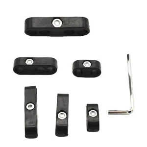 Black Car Spark Plug Wire Cable Divider 7/8mm Universal For - Picture 1 of 6