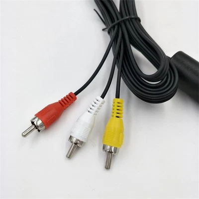 6 Feet AV to RCA Audio Video Composite Cable Cord For Sony PS1 PS2 PS3 PS3 Slim - Image 1 of 4