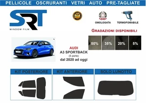Pellicole Oscurante  Pre Tagliata Audi A3 Sportback  5p 2020...  SRT - Foto 1 di 4