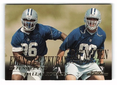 1999 SkyBox Dominion #224 Ebenezer Ekuban / Dat Nguyen Rookie Dallas Cowboys RC - Image 1 of 2