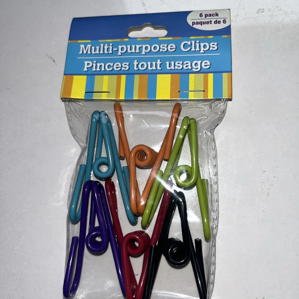 Pack de 6 clips de bolsa de sellado multiusos Foto 1 de 3