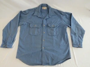 Vintage Cabela's Button Down Shirt XL Blue Hunting Hunter Outdoors Men's - Picture 1 of 4