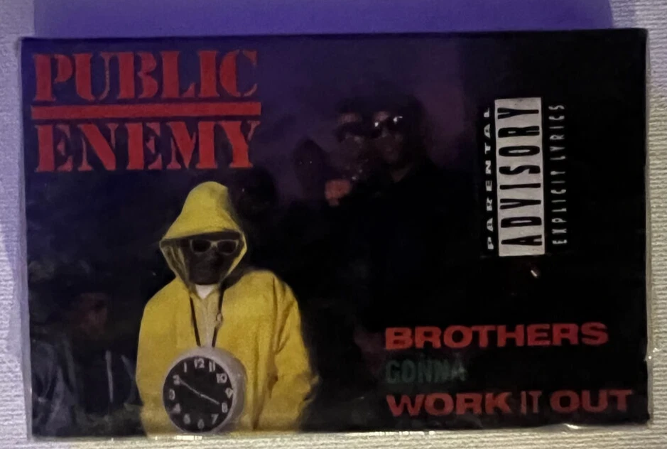 PUBLIC ENEMY - BROTHERS GONNA WORK IT OUT (Cassette Single, 1990, Def Jam/CBS) - Image 1 of 1