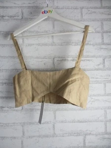 Desiree Deravi womens 2 piece set crop top M linen and maxi skirt S, cotton new - Picture 1 of 16
