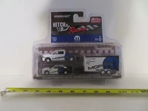 Greenlight Hitch Tow 2016 Dodge Charger SRT Hellcat 2014 Ram 1500 Sport 2018 NIP - Picture 1 of 5