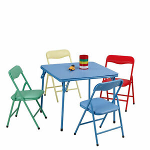 Plastic Development Group CH0020 5 Piece Kids Table and Chair Set, Multicolor