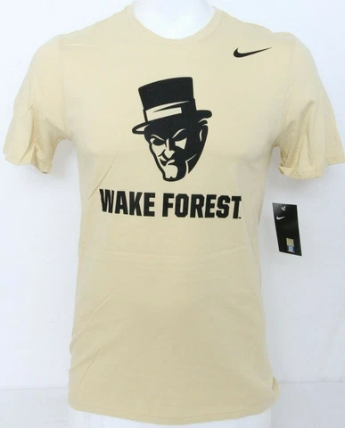 NEW Wake Forest Demon Deacons Tan Nike Core Short Sleeve Tee Shirt Men's M Cover