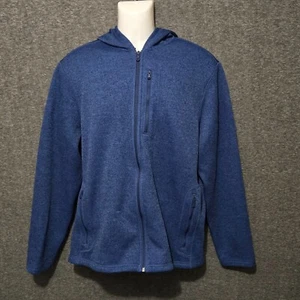Vineyard Vines Sudadera con Capucha Para Hombres Grande Azul Montaña Suéter Polar Sudadera con Capucha Cremallera Completa - Imagen 1 de 10