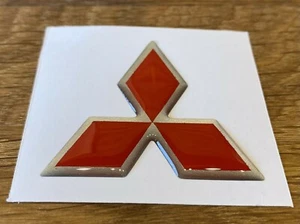 Mitsubishi Diamant gewölbter Aufkleber. Galant, Starion, GTO, Evolution, L200, Delica - Bild 1 von 1