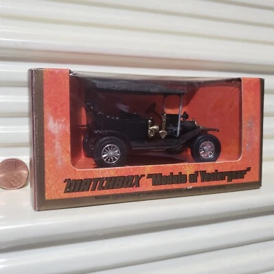 MATCHBOX LESNEY MODELS OF YESTERYEAR VERY RARE Y1B BLACK MODEL T FORD MINT BOXD* - Bild 1 von 4