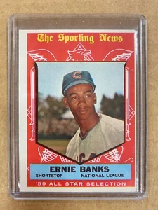 Topps Baseball 1959 #559 Ernie Banks All-Star casi como nuevo envío gratuito - Imagen 1 de 2