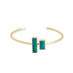 Green Eyes Bracelet Thin Cuff Adjustable from Myra NEW - Picture 1 of 5