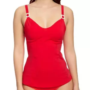 Traje de baño Curvy Kate Paradise Tankini Top rojo CS5006 - Imagen 1 de 2