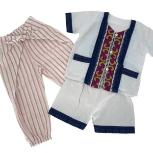 Habitual Striped Knotted Jogger Pants & 2Piece Boho Toddler Outfit Bundle 24Mos - Picture 1 of 4
