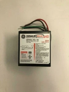 4 Pieces GE 63042 GEMH20-MSJ-MV 120/277V ELECTRONIC BALLAST FOR (1) 20W C156 - Picture 1 of 4