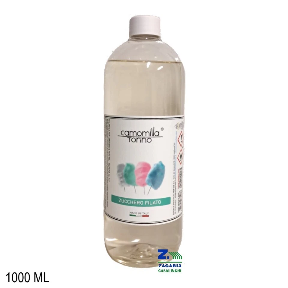 CAMOMILLA TORINO RICARICA X DIFFUSORE CON BASTONCINI 1000 ML X AMBIENTE FRAGRANZA ZUCCHERO FILATO