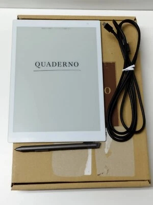 Fujitsu FMV-DPP04 QUADERNO Digital Paper Tablet White A5 size 10.3 in Tested - Image 1 of 4