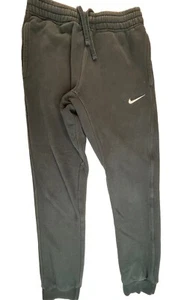 Nike Sweatpants Boys Youth Small Black Pockets Cotton Polyester Sports School - Picture 1 of 11