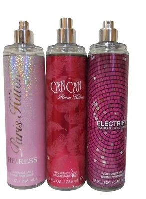 Paris Hilton Body Mist Spray Bolsa de Regalo Heredera, Lata, Juego de 3 Electrificar Foto 1 de 2
