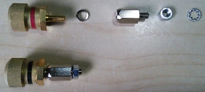 B&W Bowers Wilkins Matrix 805 CDM7 DM604 pali di rilegatura - rosso e nero - Immagine 1 di 3