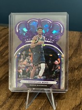 2022-23 Crown Royale  #49 Christian Wood Purple Crystal 1 /49 1st Off The Print