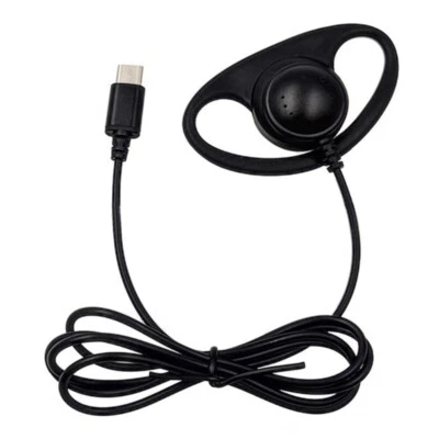 USB C Ear Hook Single-Side Earphones Single Side Corded Headsets Mono Earbud - Image 1 of 4