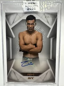 Chan Sung Jung 2020 Striking Signatures Auto 56/100 UFC - 910 - Foto 1 di 2