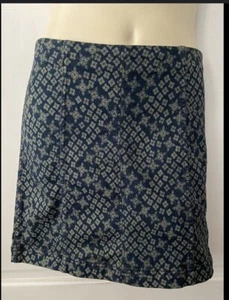 NWT FREE PEOPLE Navy Blue Skirt - Size 6 - Picture 1 of 6