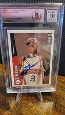 Allen Iverson Signed 1996-97 Collector's Choice #301 RC (BGS | Autograph Graded 