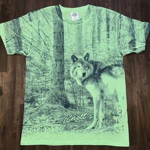 (L) Camisa Juvenil KNOTT’S BERRY FARM Estampado Completo AOP Wolf Niños Camiseta Estampado Completo - Imagen 1 de 10