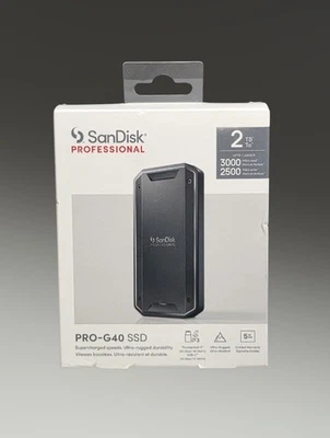 SanDisk PRO G40 2TB NVMe USB-C Portable External SSD (SDPS31H-002T-GBCND) - Image 1 of 4