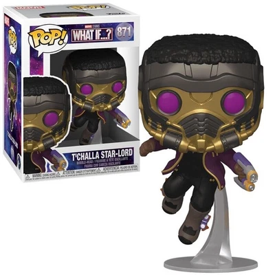 Funko POP! Figura Vinilo Marvel T'Challa Star-Lord What If #871 Nueva Foto 1 de 4
