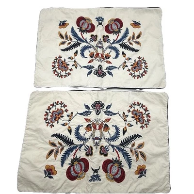 Juego de 2 fundas de almohada decorativas IKEA Alvine Spetsig bordadas florales 20x15 Foto 1 de 4